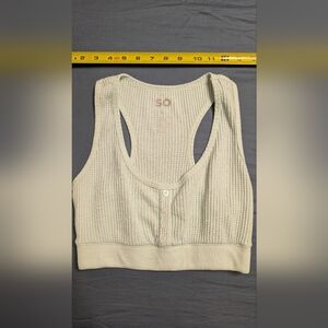 SO Women's Ribbed Tank Top - Light Green